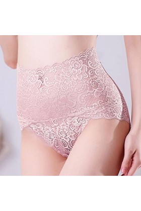 IQYU Body Femme Manches Longues Dentelle Sans Couture Taille Dentelle Femmes Culotte Taille Sous-vêtements Haute Lingerie Cul
