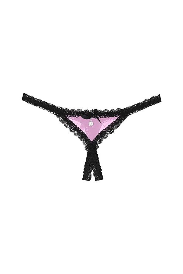 sous-vêtements Slips évider Culotte Crochet à Lacets Culotte Tongs G String Lingerie sous-vêtements Culottes Pink, One Size 