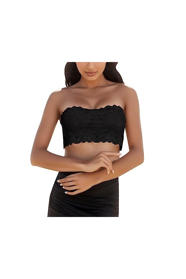 Lingerie Femme Sexy Ensemble Homme Sexy Hot y26k Femmes Un Mot Wrap Poitrine sous-vêtements en Dentelle Femmes Pas danneau e