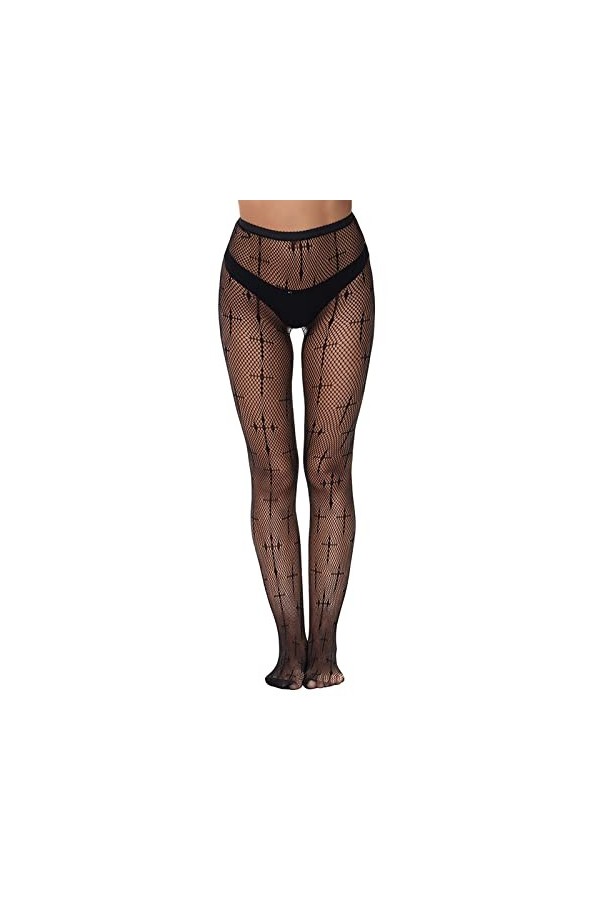 Générique Lingerie Sexy Femme Body et Combinaison Collants résille Taille Haute pour Femmes Bas résille Sexy en Maille Linger