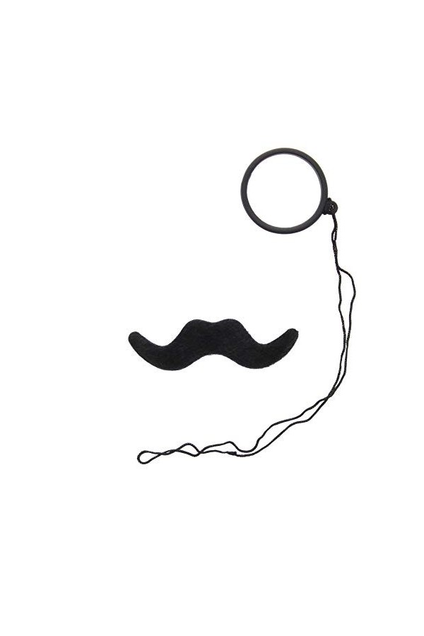Tales of Old England Set Moustache & Monocle Noir