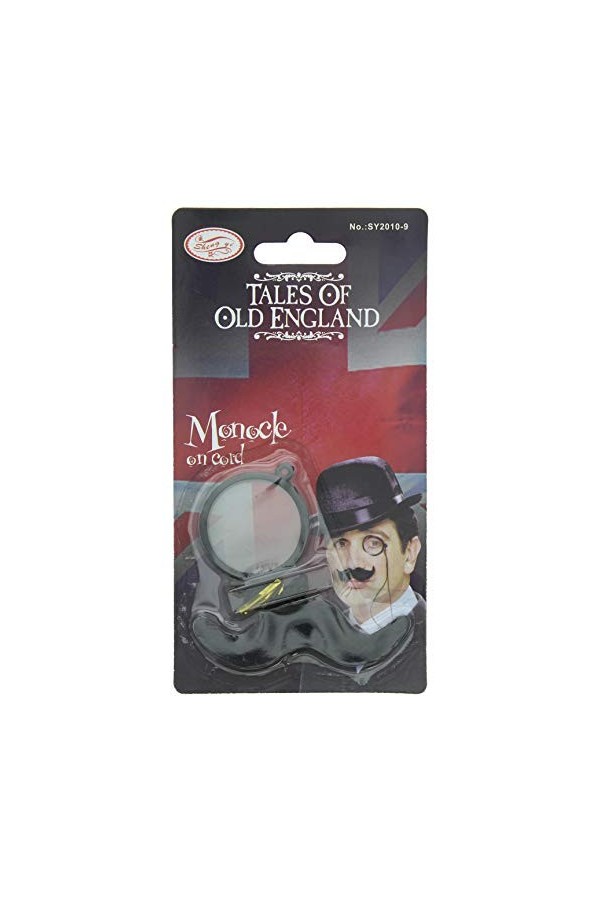 Tales of Old England Set Moustache & Monocle Noir