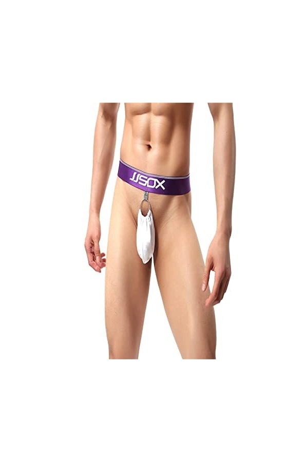 BOTCAM Sous-vêtements transparents pour homme - Été - Moderne et sexy - Sous-vêtements confortables et sexy, Blanc., M