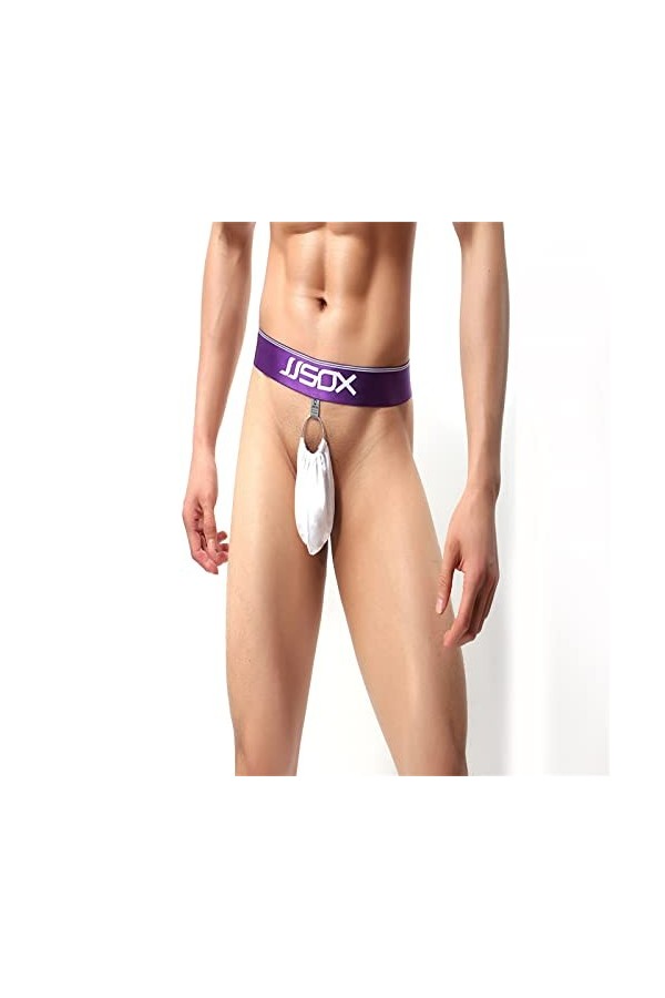 BOTCAM Sous-vêtements transparents pour homme - Été - Moderne et sexy - Sous-vêtements confortables et sexy, Blanc., M