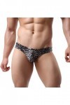 Lingerie Homme Sexy Hot Sexy Leopard-Print sous-vêtements Sexy Low-Waist -Profil Hommes sous-vêtements pour Hommes Ensemble P