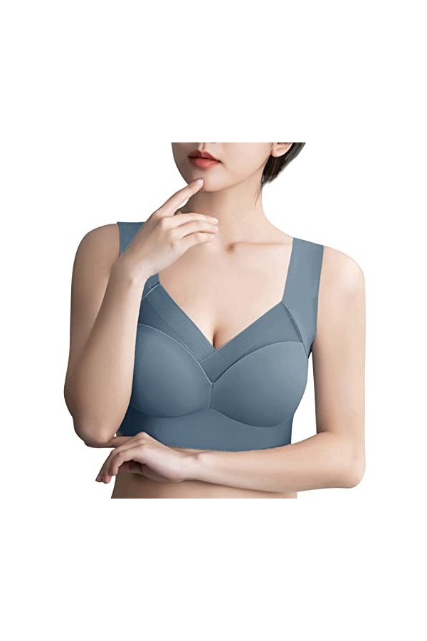 Lot de 2 soutiens-gorge en dentelle pour femme - Rouge - Grande taille - Soutien-gorge sexy - Haut tubulaire - Soutien-gorge 