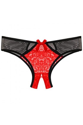 ADMAY 2023 New y20k Style Lingerie Bas de Taille Briefs sous-vêtements Entrejambe Ouverte Culotte Sexy Culotte en Dentelle Fe