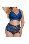 Lingerie Sexy pour Femme Ensemble de lingerie grande taille pour femme Sexy Halter Choker Soutien-gorge à bretelles et culott