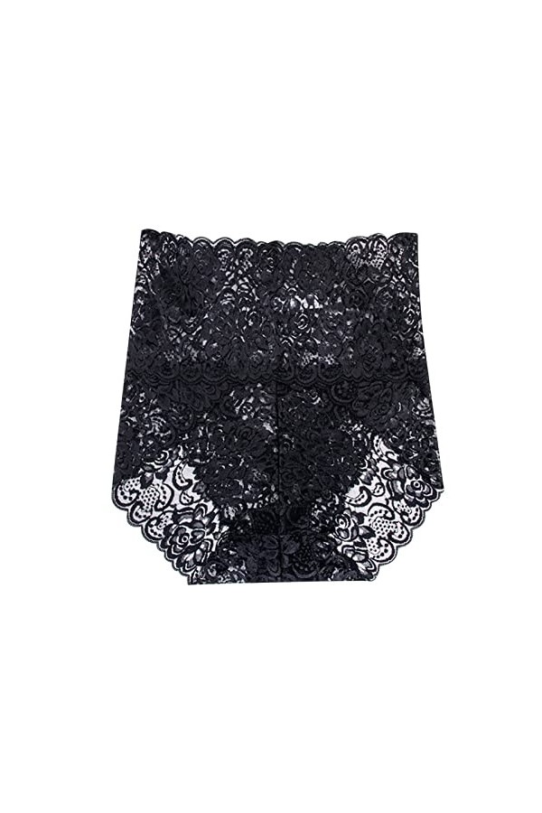 Sexy Dentelle Maille Transparente Femmes sous-vêtements Grande Taille Taille Haute Culotte Culotte Menstruelle Lavable Grande