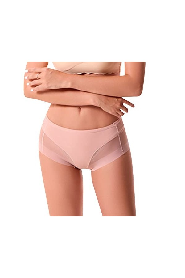 Lingerie Femme Sexy Ensemble Homme Sexy Hot y28.k Culotte de Bikini sans Couture pour Femme Ensemble Lit Rouge Pink, L 