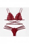 Lingerie Sexy Ensemble Femme Dentelle Vêtements De Nuit Erotique Ensemble Soutien Gorge et String 2 Pièce sous-Vetements Sexy