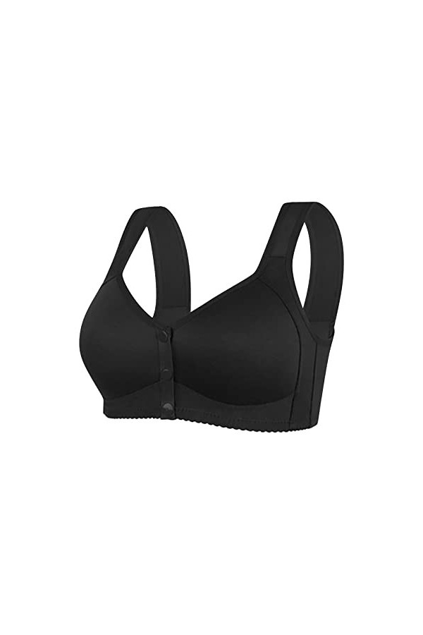 Lingerie Sexy pour Femme Womens No Steel Ring Front Close Bra T Back Plus Size Soutien-Gorge sans Doublure sans Couture pour 