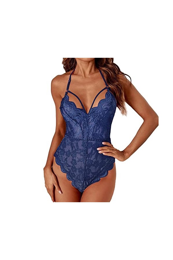 Générique Lingerie Sexy Femme Harness sous Vêtements Col en V Profond Bandage Mini Robe Sensuelle Night Wear Push Up Sissy Ér