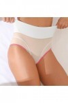 Culottes Shorties Et Strings Femme Taille Mi-Haute Lingerie Douce Pur Coton Pantalons Triangle Sexy Tangas Absorbante Stretch