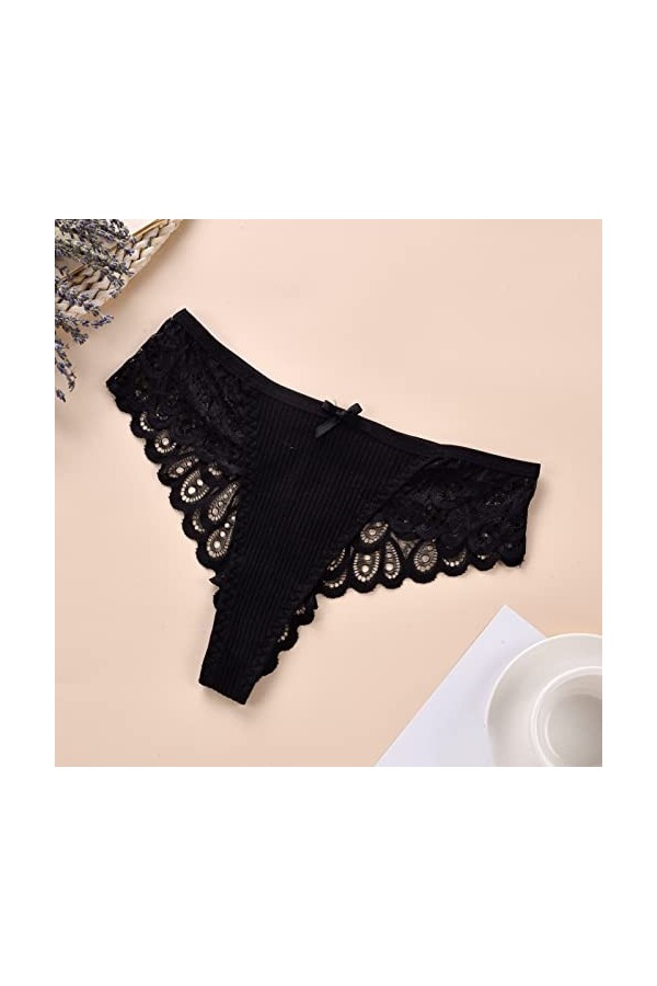 ADMAY 2023 New y*2k Style Lingerie Culotte Femme String Un Ensemble Couleurs Optiont Lingerie Fleurs Creuses Côtés Culotte St