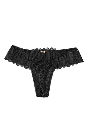 Vexiangni Culotte en dentelle unie pour femme - Pour cosplay - Sexy - String sexy - Sous-vêtements sexy - Entrejambe ouverte 
