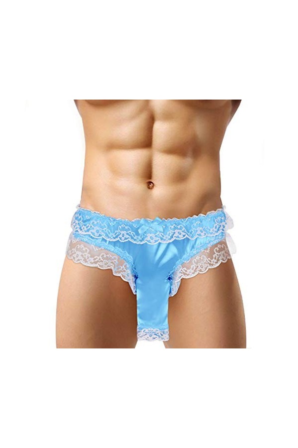Lingerie Femme Sexy Ensemble Homme Sexy Hot y23k Sexy Mens Lace Briefs Open Butt Low G-String Thong sous-vêtements Culottes L