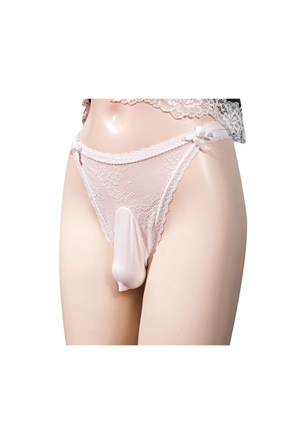 Thong Poche PéNis String pour Homme Sexy Hot Elastique Plusieurs PossibilitéS CaleçOn Homme Respirantes Lingerie Hommes Sexy 