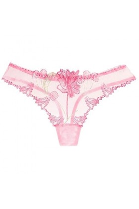 sous-vêtements Creux Sexy Taille Basse Slip Open Cut Massage String Culottes Pink, One Size 