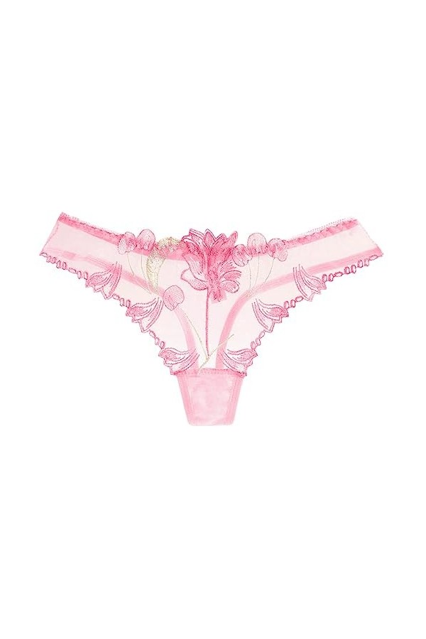 sous-vêtements Creux Sexy Taille Basse Slip Open Cut Massage String Culottes Pink, One Size 