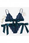 Lingerie Femme Sexy Ensemble Homme Sexy Hot y21k Soutien-Gorge Set Underpant Tie Bow Trim Scalloped Sexy Women Lace côté Ling