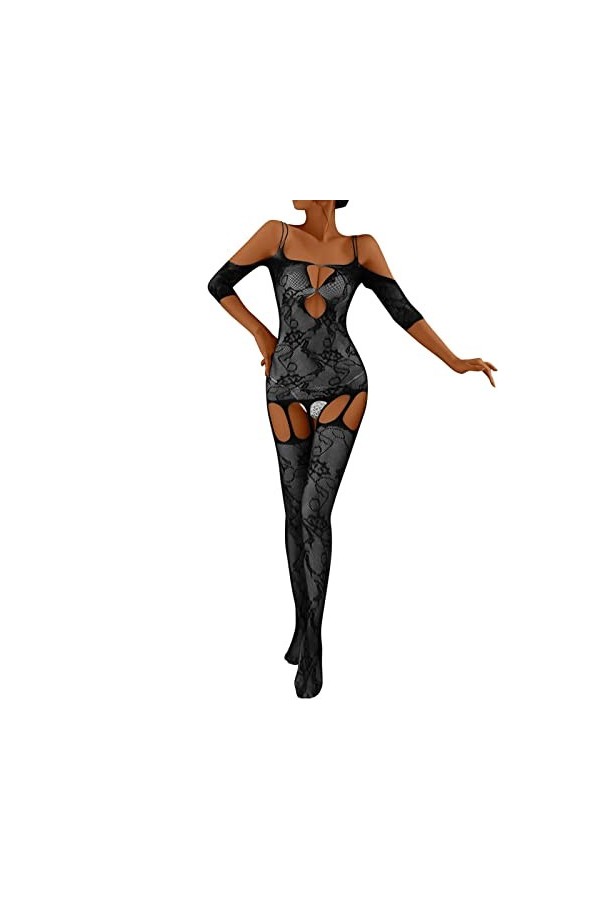 Lingerie Femme Sexy Ensemble Homme Sexy Hot y27k Femmes Mode Impression Maille Lingerie Dentelle Lingerie 1 pièces Ensemble B