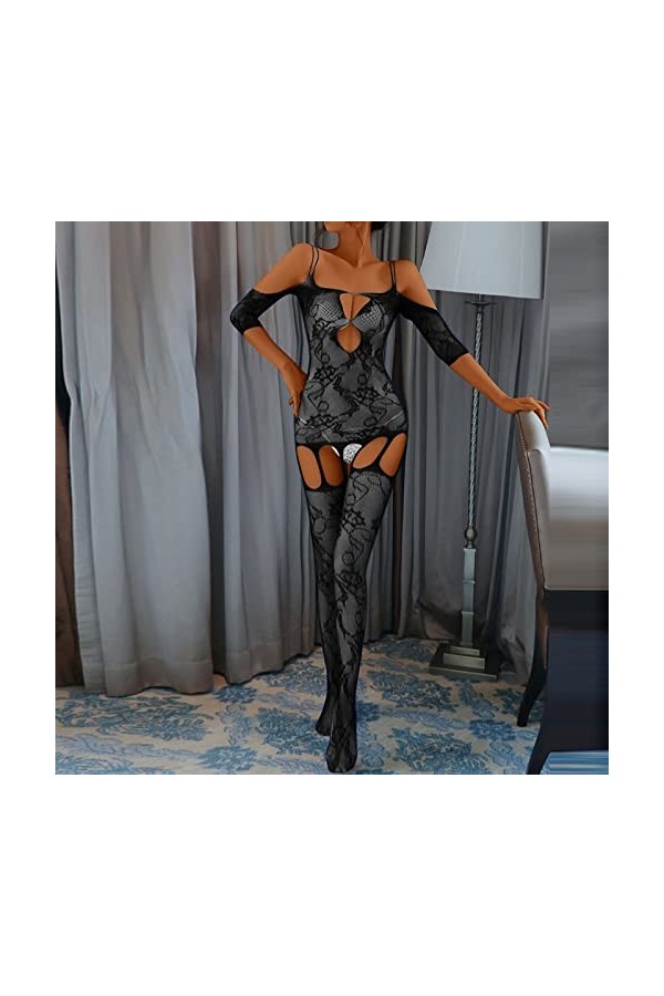 Lingerie Femme Sexy Ensemble Homme Sexy Hot y27k Femmes Mode Impression Maille Lingerie Dentelle Lingerie 1 pièces Ensemble B