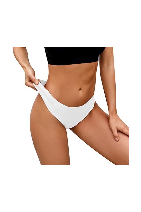 PANPANY Culottes pour Femme sans Couture Soutien-Gorge Culotte Multicolore Dentelle Confortables Tanga String Multipack Femme
