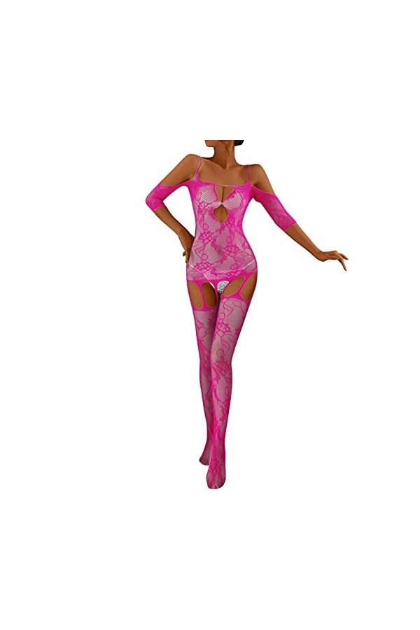 Lingerie Femme Sexy Ensemble Homme Sexy Hot y27k Femmes Mode Impression Maille Lingerie Dentelle Lingerie 1 pièces Ensemble B