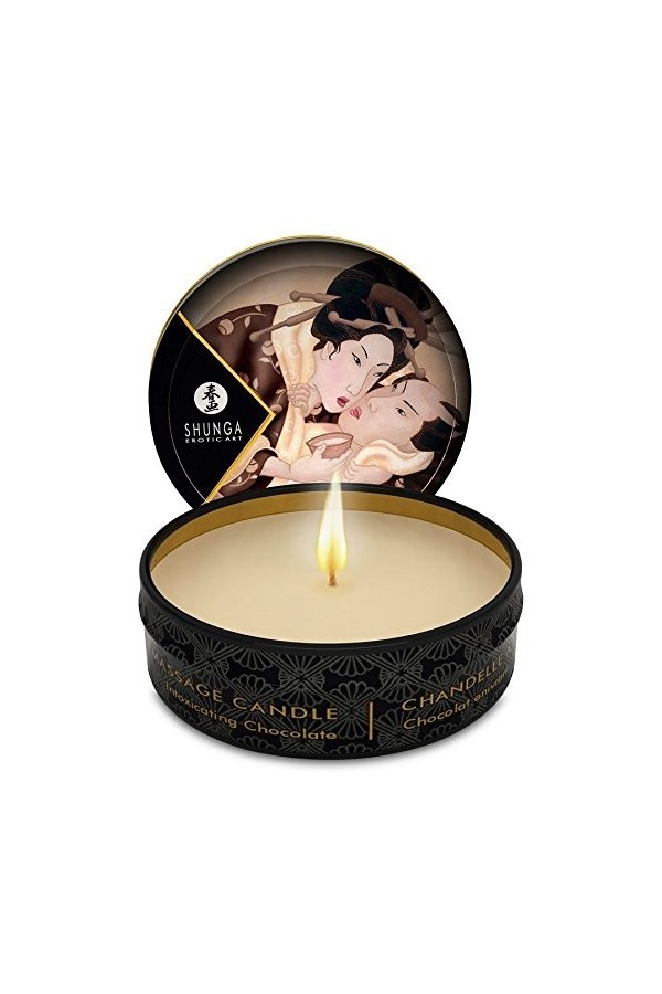 MINI SHUNGA CARESS PAR LE CHOCOLAT BOUGIE DE MASSAGE CANDELIGHT 30ML