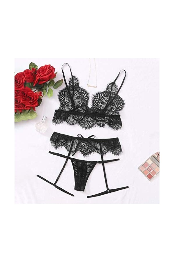 Ensemble Lingerie Feminine Sexy Sissy Érotique Lingerie Slutty Hot Teddy Mini Robe Erotisme Lingerie Hyper Sexy Valentin Nuit