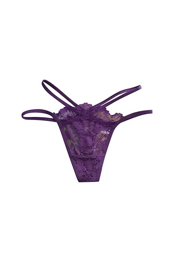 Thongs Ensemble de Lingerie pour Femme String pour Femme 1 Paquet Slip Femme sous-vêtements Grande Taille Culotte Hipster Cul