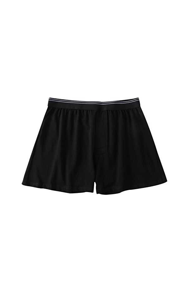 Boxer rétro pour homme - Respirant - Sexy - Pour homme, b noir, XXL