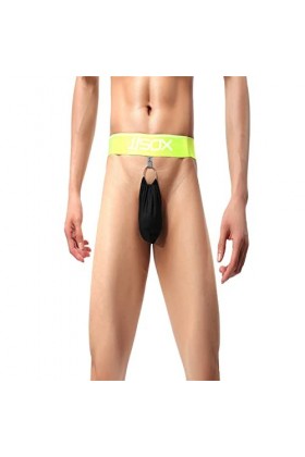 BOTCAM Sous-vêtements transparents pour homme - Été - Moderne et sexy - Sous-vêtements confortables et sexy, Noir , L