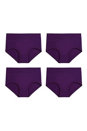 Ensemble de lingerie sexy pour femme en coton extensible doux et sexy pour le Nouvel An 2023, violet, M