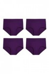 Ensemble de lingerie sexy pour femme en coton extensible doux et sexy pour le Nouvel An 2023, violet, M