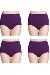 Ensemble de lingerie sexy pour femme en coton extensible doux et sexy pour le Nouvel An 2023, violet, M