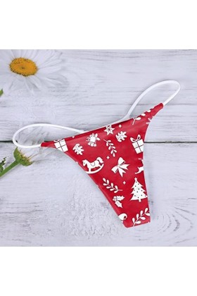 Briskorry String Femme T Back Taille Basse Culotte Coton sous-vêtements sans Couture Sexy G String Bikini String Menstruelle 