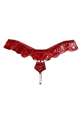 Culotte Femme Tanga String en Coton Slips Shorty Femmes sous-Vêtements Strings Dentelle Bikini Culotte G String String Stretc