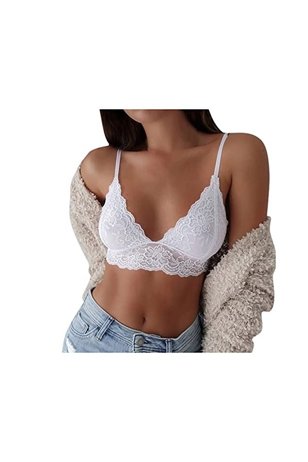 BIISDOST Culotte sexy pour femme - String sexy - Dentelle multicolore - Sous-vêtement abdominal - Culotte sans coutures - Res