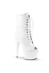 Pleaser FLAMINGO-1021 Wht Pat/Wht UK 5 EU 38 