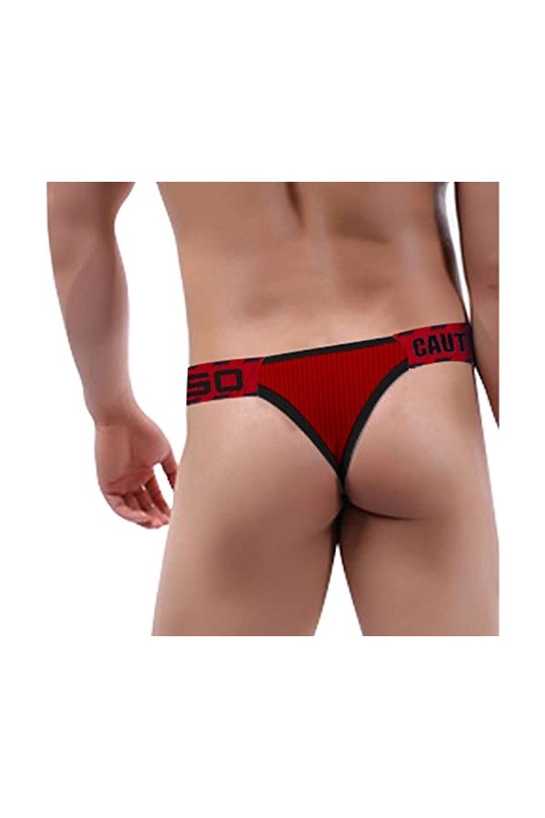 Slip Homme Sexy Coquin Hot Confortable Respirant Tanga Thong ​sous-vêtement Taille Basse Élastique String Sexy éRotique Strin