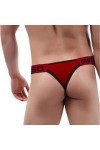 Slip Homme Sexy Coquin Hot Confortable Respirant Tanga Thong ​sous-vêtement Taille Basse Élastique String Sexy éRotique Strin