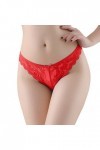 Générique Strings Et Tangas Femme String Ficelle Dentelle Tangas Lingerie Sexy de Pute Culotte sans Couture G-String Ficelle 