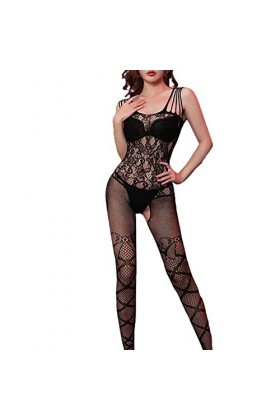Lingerie Sexy Trois Points Passion Bas Serrés Tearable Sexy Net Ensemble de Vêtements Soldes Lingerie Sexy Black, One Size 