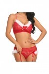 Noël Halloween Ensemble Lingerie Femme Cosplay Uniforme Seduction Bandeau Sexy Ensemble Lingerie érotique