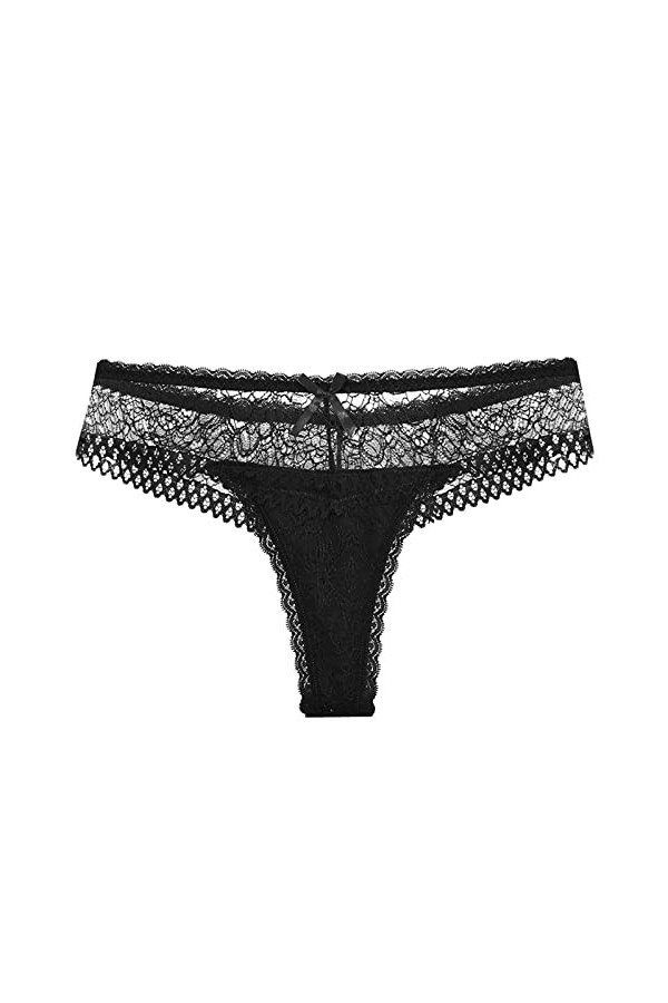 PANPANY Culottes pour Femme Sexy Culotte Slips sans Couture Taille Basse Multipack Multicolore Dentelle Tanga sous Vetements 