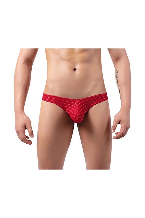 Boxer pour Homme MatièRe Ultra-Confortable String Homme Sexy Hot éLastique Simple Briefs Classique Slip Homme Sexy Push Up Nt