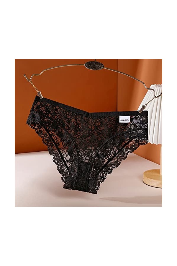 Culotte Invisible Femme sans Couture String Dentelle pour Femme Sexy Teddy Coquine Hot Ouverte String Sexy Culotte Remonte Fe