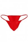 Nuisette Rouge Sexy Stretch Tanga Slip Bulge Mens Pouch Briefs Bikini Sexy sous-vêtements Ensemble Sexy Coquine